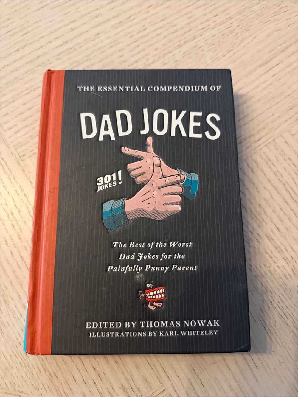 The Essential Compendium of Dad Jokes — Black & Red Hardcover